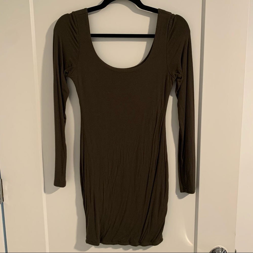 FINAL ⬇️ Naked Wardrobe 💕 Olive Mini Dress MEDIUM